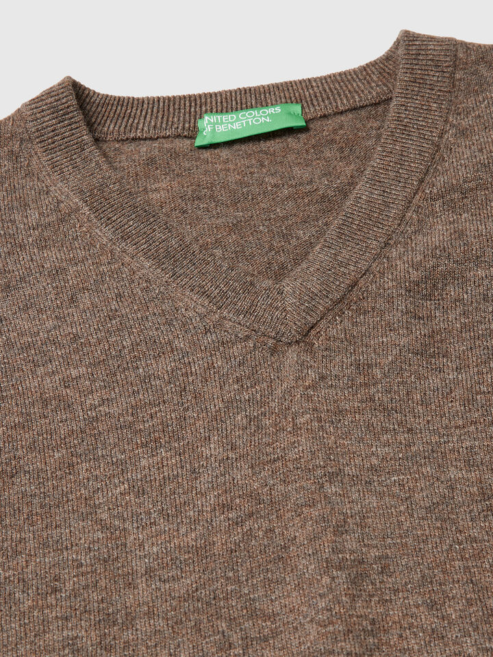 S/L V NECK SWEATER Men image number 6